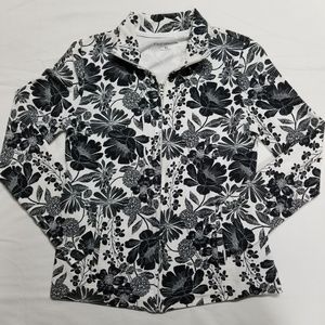 Workout Zip w/ Flower Print